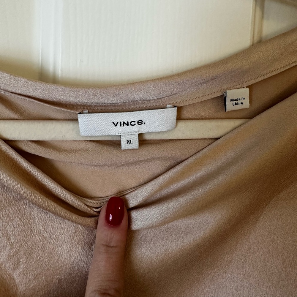Vince Silk Coke-Neck Blouse - Picture 4 of 4